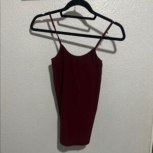 Chic Burgundy Slip Dress